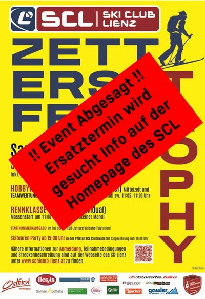 SCL Zettersfeld Trophy 2026 - Tourenskilauf für Jedermann(Frau) Abgesagt